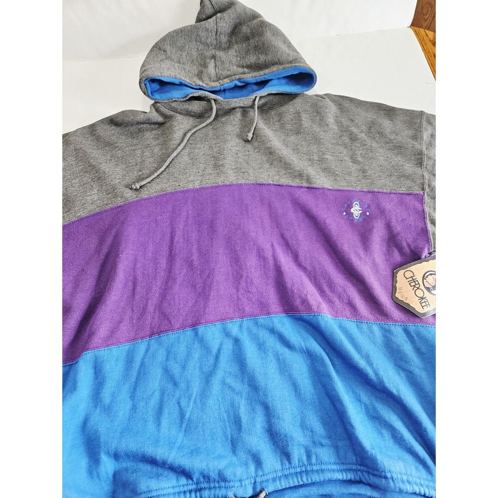 NEW Cherokee Color Stripe Men's Size XL Pullover Hoodie Active Wear - Picture 4 of 9
